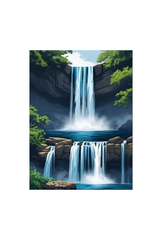 Waterfall Canvas Wall Art Poster