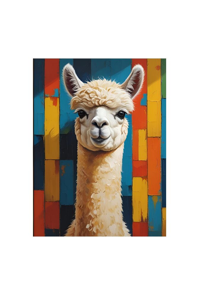 Whimsical Alpaca Canvas Wall Art for a Cozy Home