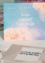 50pcs Motivational Lunch Cards in English for Kid's Lunch Boxes, Includes 50 motivational quotes