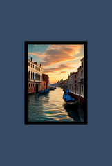 Ganfaner Venice Canvas Wall Art: Gondolas Glide, Canals Glow—Walls That Breathe Italian Charm