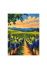 Vineyard Canvas Wall Art: Bring the sun-soaked vineyard scenery into your daily space quietly