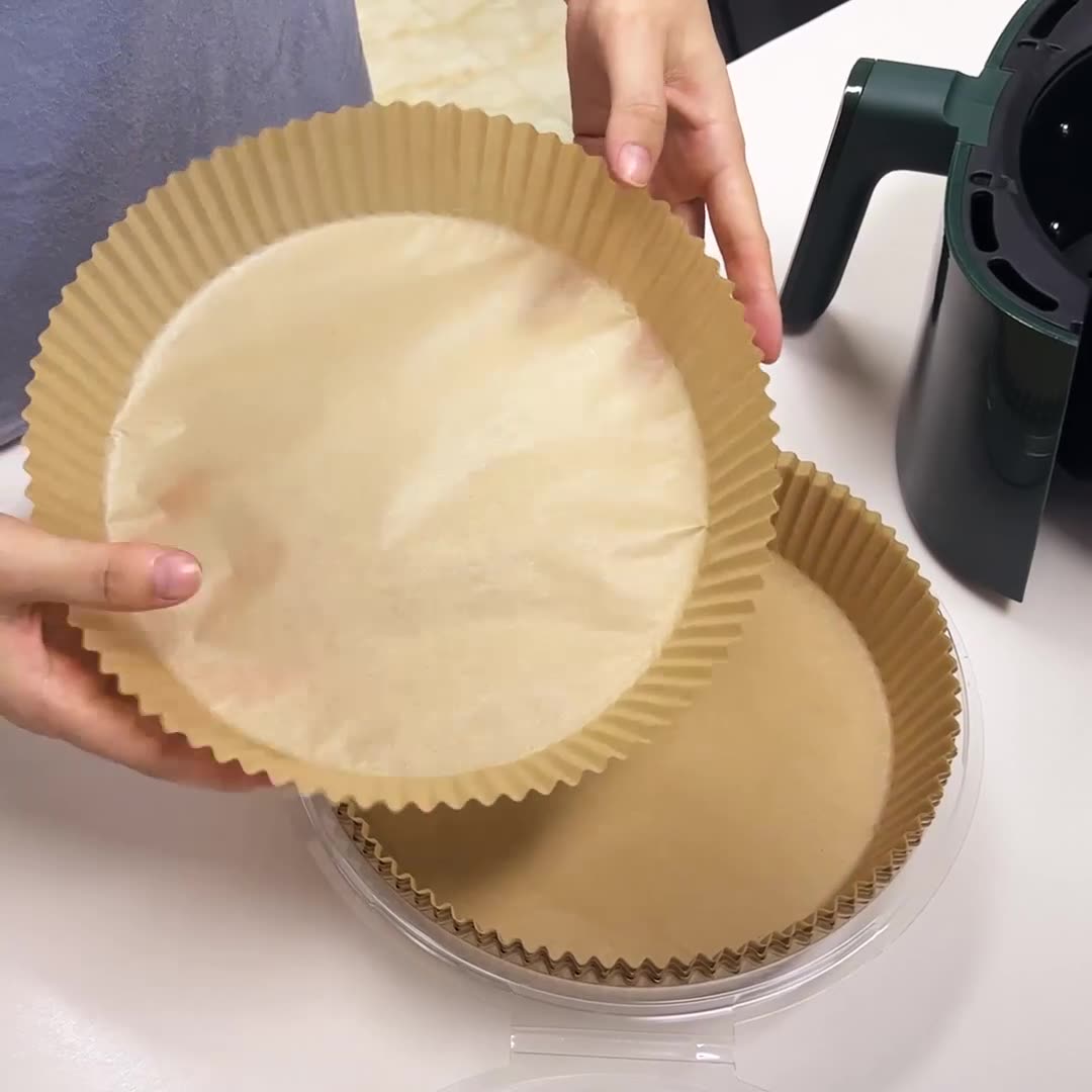 Air fryer paper Square edible silicone paper oven barbecue baking paper blotting paper disposable air fryer paper plate