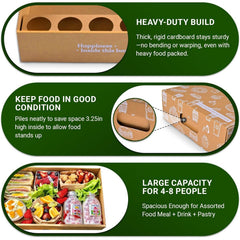 ganfaner pastry takeout box with lid stand for family snacks desserts and party food