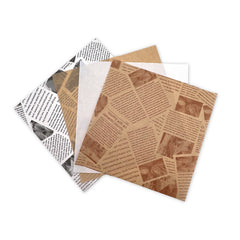 Food grade gasket paper greaseproof baking paper Burger paper packaging paper English newspaper gasket paper silicone oil paper