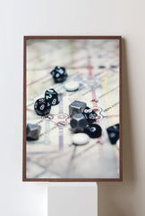 Chance Encounter: Dice & Map Canvas Art