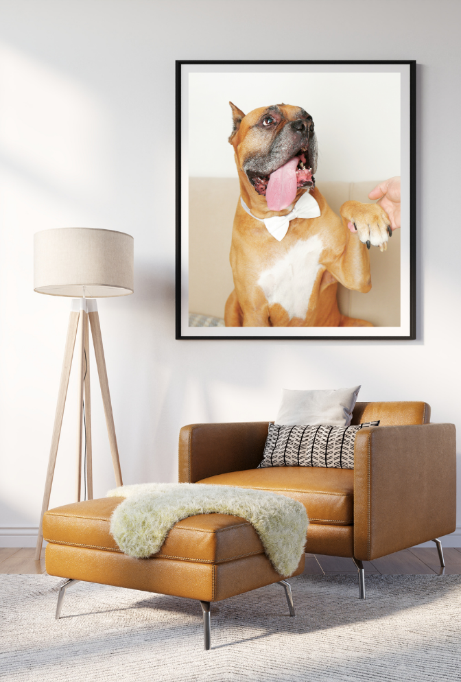 Personalized Dog Canvas Wall Art Poster
