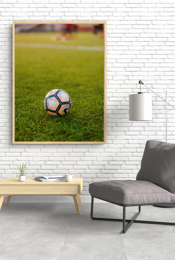 Soccer Canvas Wall Art Poster