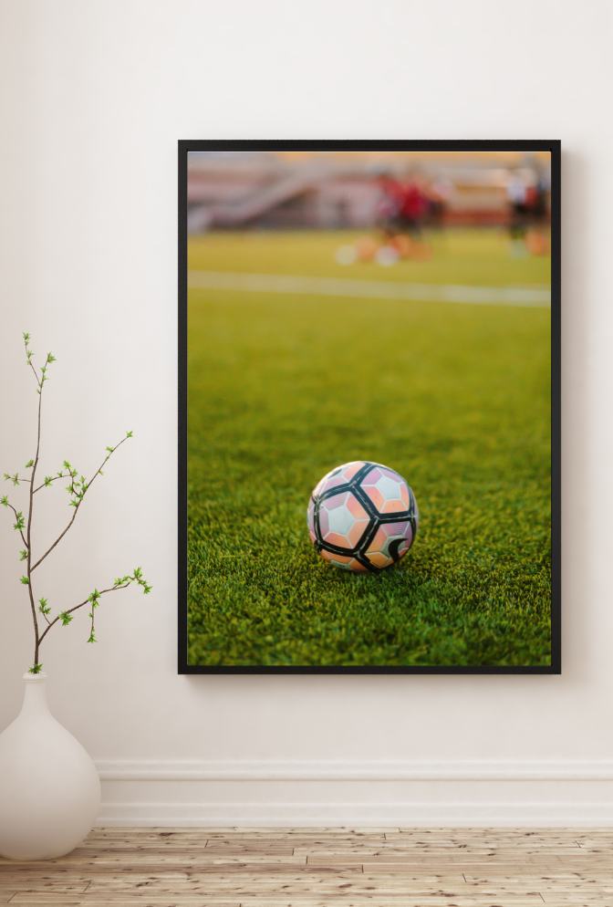 Soccer Canvas Wall Art Poster
