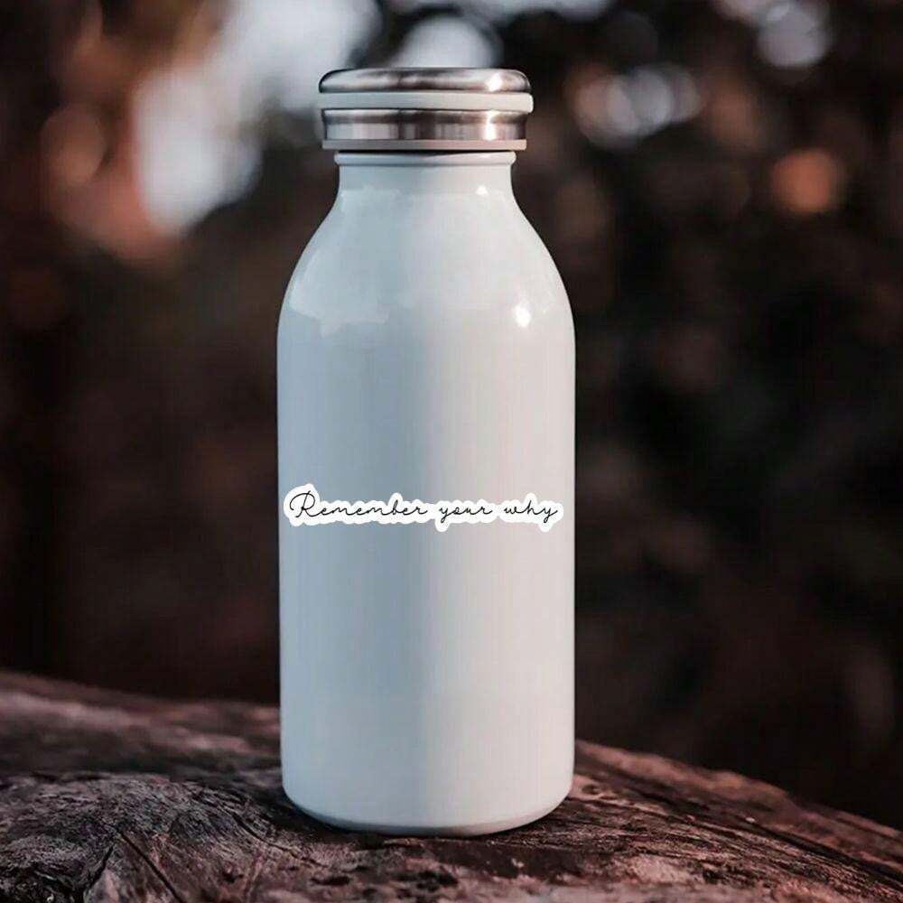 1or3pcs Remember Your Why Sticker Motivational Positive Quote Sticker Creative Decorative Sticker Perfect For Laptops Water Bottles Cars Cellphone Refrigerator