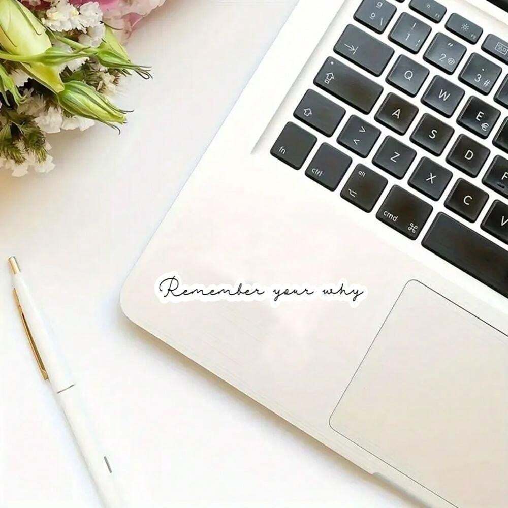 1or3pcs Remember Your Why Sticker Motivational Positive Quote Sticker Creative Decorative Sticker Perfect For Laptops Water Bottles Cars Cellphone Refrigerator