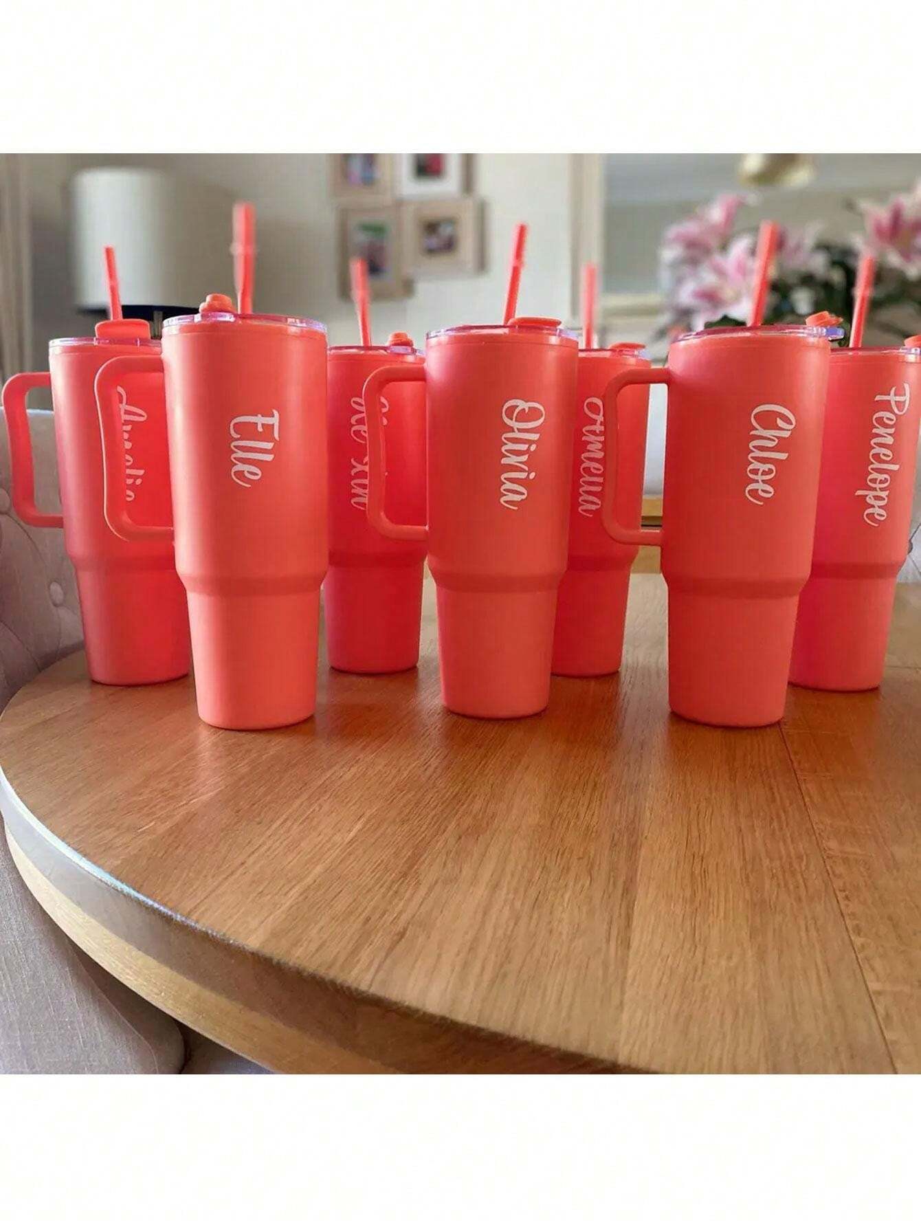 2pcs Personalized Custom Name Tag Stickers Vinyl Decal Stickers DIY Gifts Handmade Handwriting Wedding stickers  For Glass Cups Water Bottles Refrigerators Rolls Balloons Calligraphy Stickers