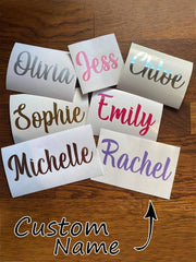 2pcs Personalized Custom Name Tag Stickers Vinyl Decal Stickers DIY Gifts Handmade Handwriting Wedding stickers  For Glass Cups Water Bottles Refrigerators Rolls Balloons Calligraphy Stickers