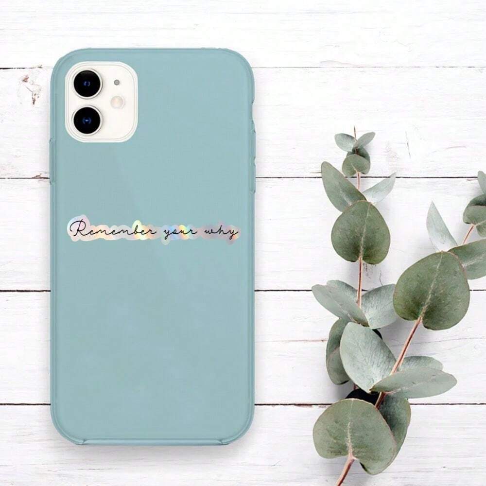 1or3pcs Remember Your Why Sticker Motivational Positive Quote Sticker Creative Decorative Sticker Perfect For Laptops Water Bottles Cars Cellphone Refrigerator