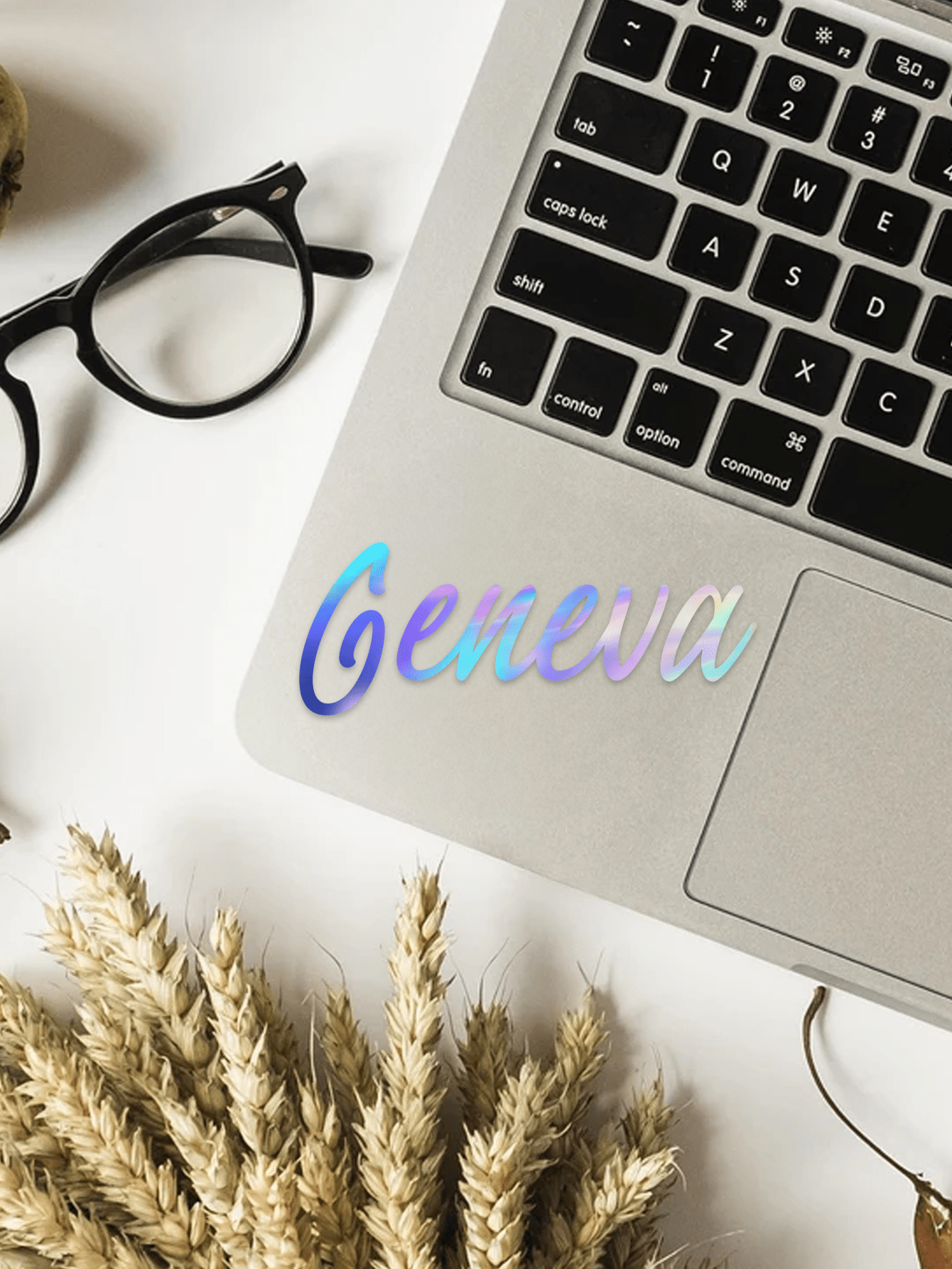 10pcs Custom Name Stickers Laser Vinyl Stickers Print And Cut Any Design Laminated Waterproof Logo