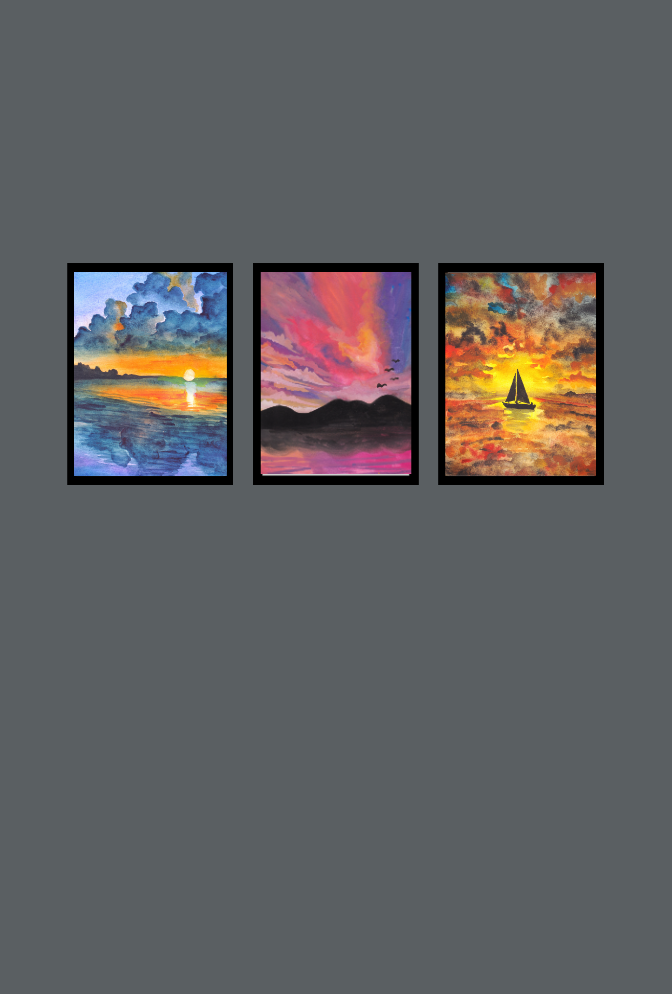Ganfaner Triple Canvas Wonder: Mesmerizing Wall Art for Your Home