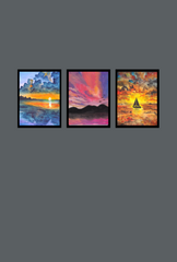 Ganfaner Triple Canvas Wonder: Mesmerizing Wall Art for Your Home