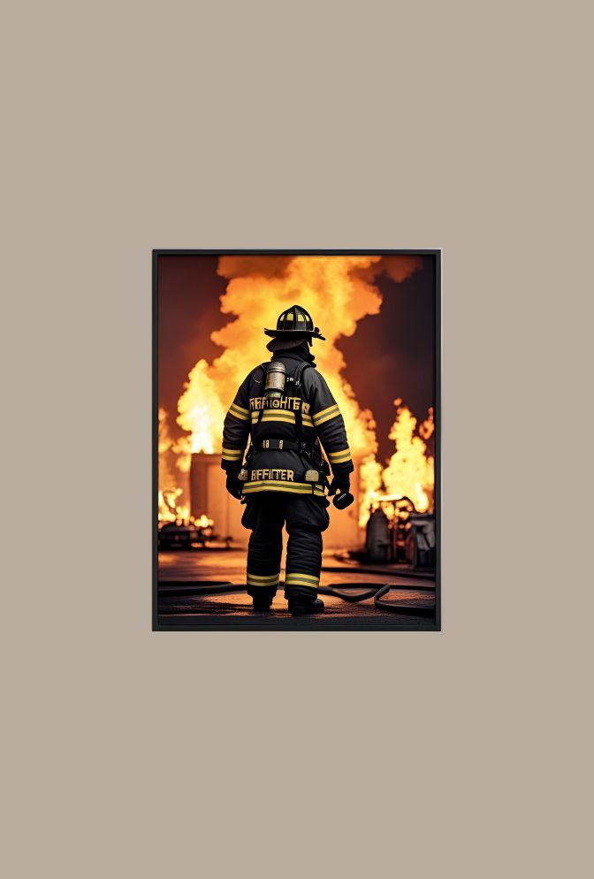 Firefighter Canvas Wall Art: Honor the Heroes