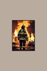 Firefighter Canvas Wall Art: Honor the Heroes