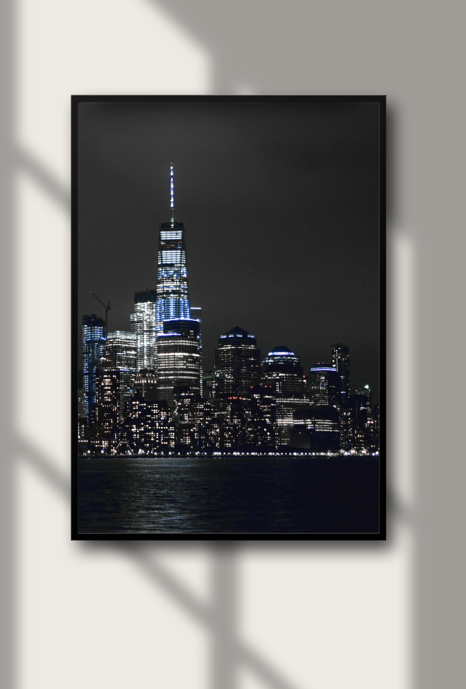 New York City Skyline Canvas Wall Art Poster