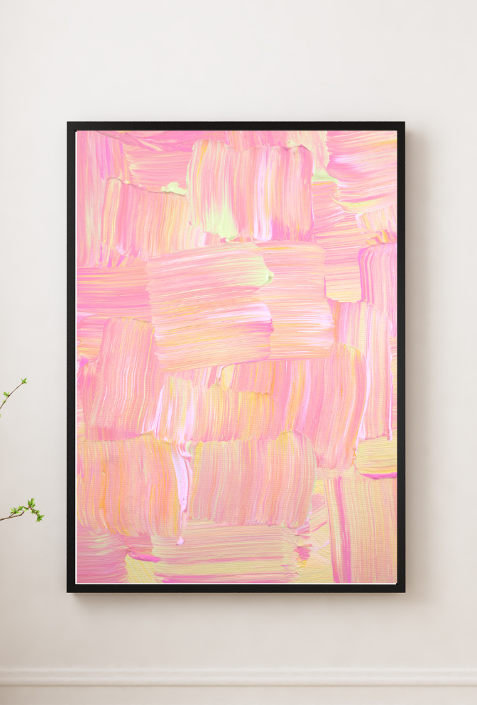 Pastel Canvas Wall Art Poster