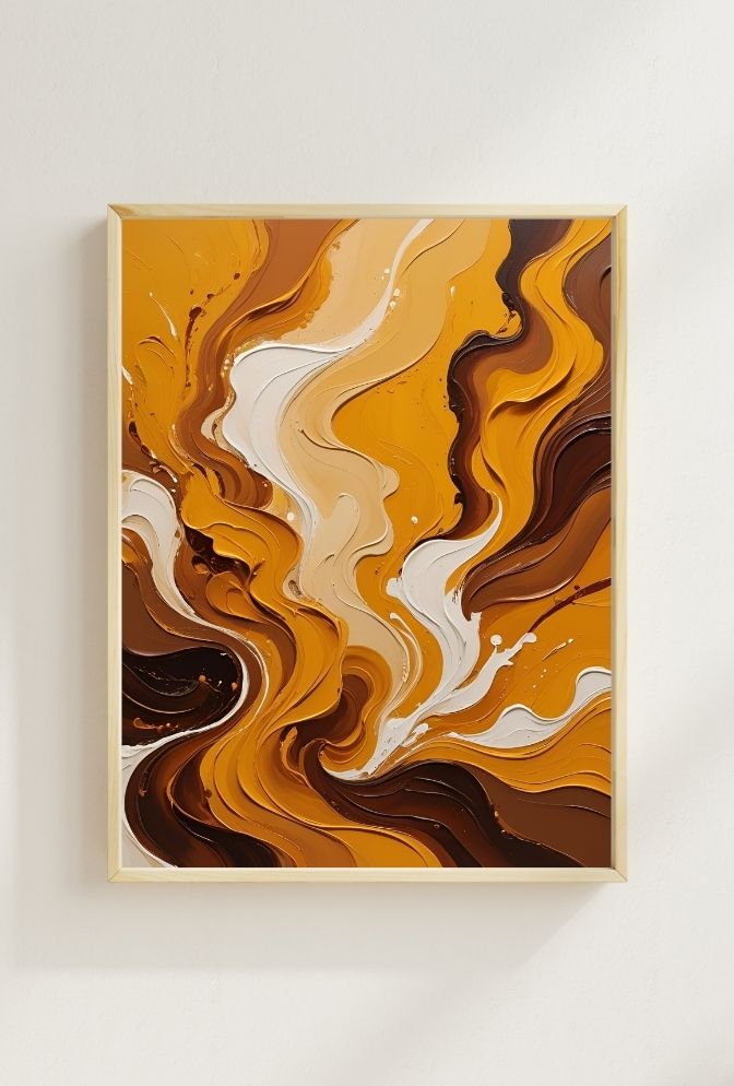 "Mustard Canvas Wall Art: Add a Warm, Earthy Touch"