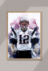 "Tom Brady Canvas Wall Art: Immortalize the Legend"