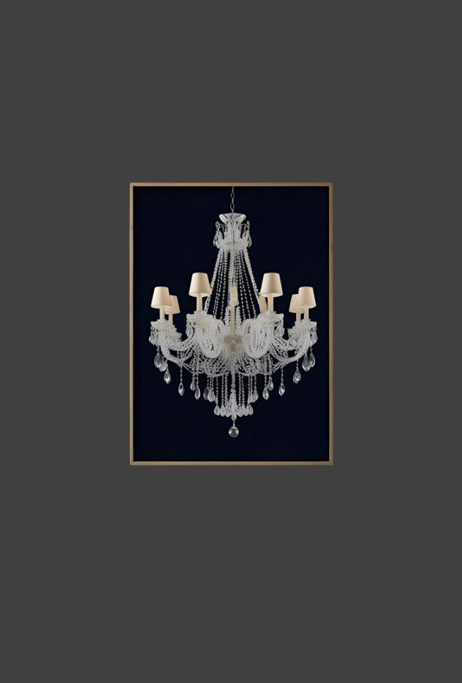 Dazzling Illumination: Elevate Your Walls with Chandelier Canvas Wall Art
