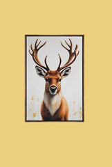 Majestic Reindeer Canvas Art: Winter's Grace for Your Home