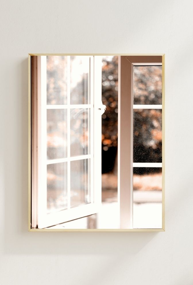 "A Glimpse of Serenity: Open Window Canvas Wall Art"