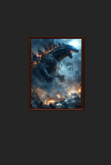 King of the Monsters: Epic Godzilla Canvas Wall Art