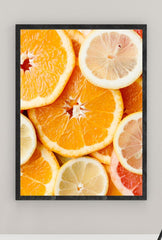 Citrus Burst: Vibrant Orange & Lemon Canvas Art