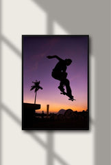 "Skate Life: Dynamic Skateboard Canvas Wall Art "