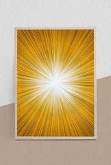 Illuminate Your Space with Sunburst Canvas Wall Art