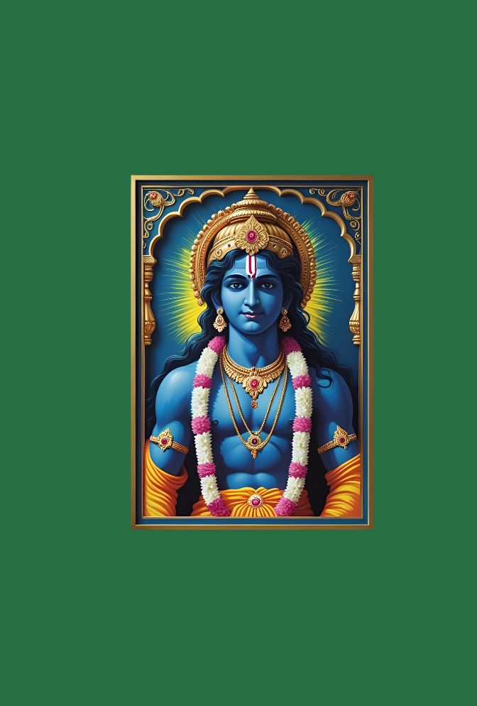 "Ganfaner's Eternal Love" - Radha Krishna Canvas Wall Art (Holidaypac)