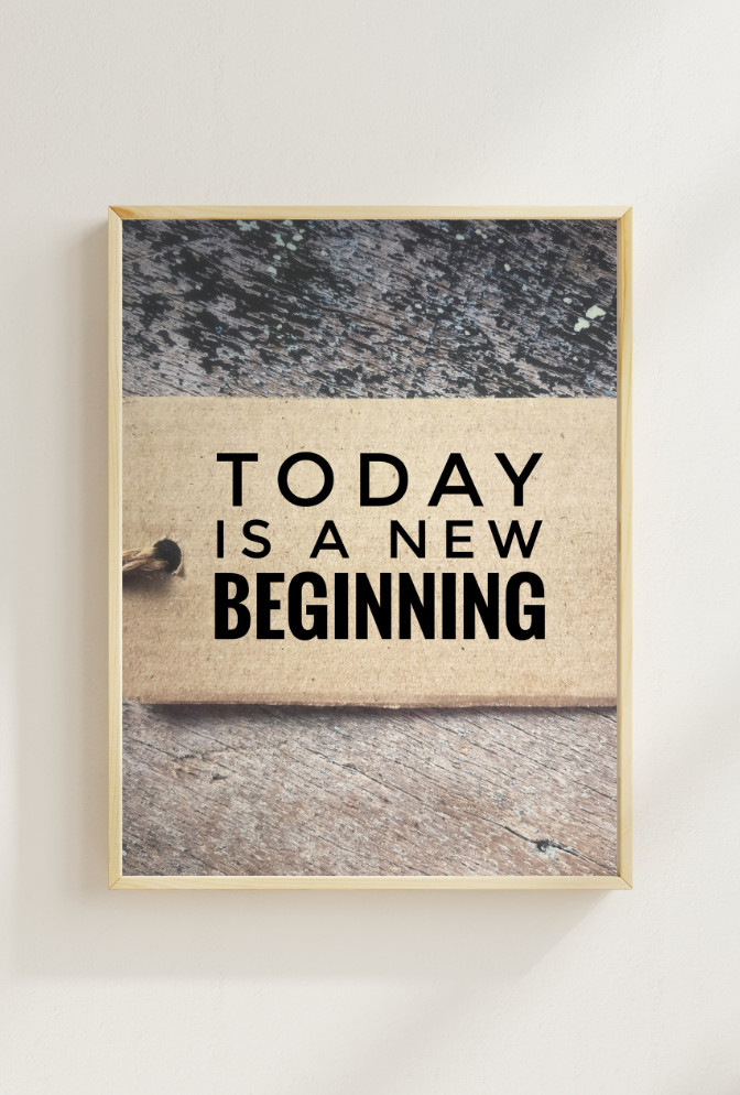 Inspirational Quotes Canvas Wall Art Poster