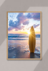 Catch the Wave - Stylish Surfboard Canvas Wall Art