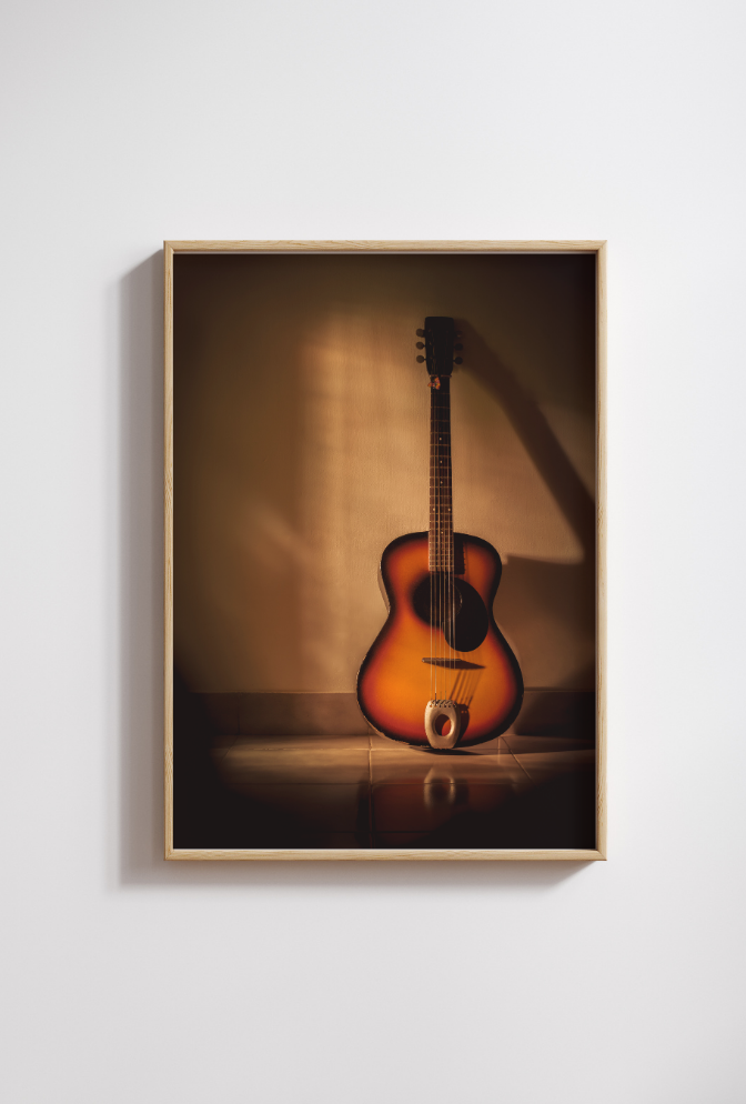 Guitar Canvas Wall Art Poster