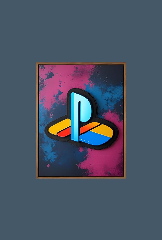 Gamer's Edge: PlayStation Canvas Art