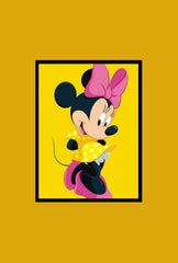 Cheerful Minnie Mouse Canvas Art - Disney Polka Dot Decor