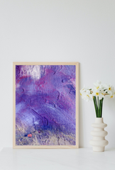 Purple Canvas Wall Art Poster