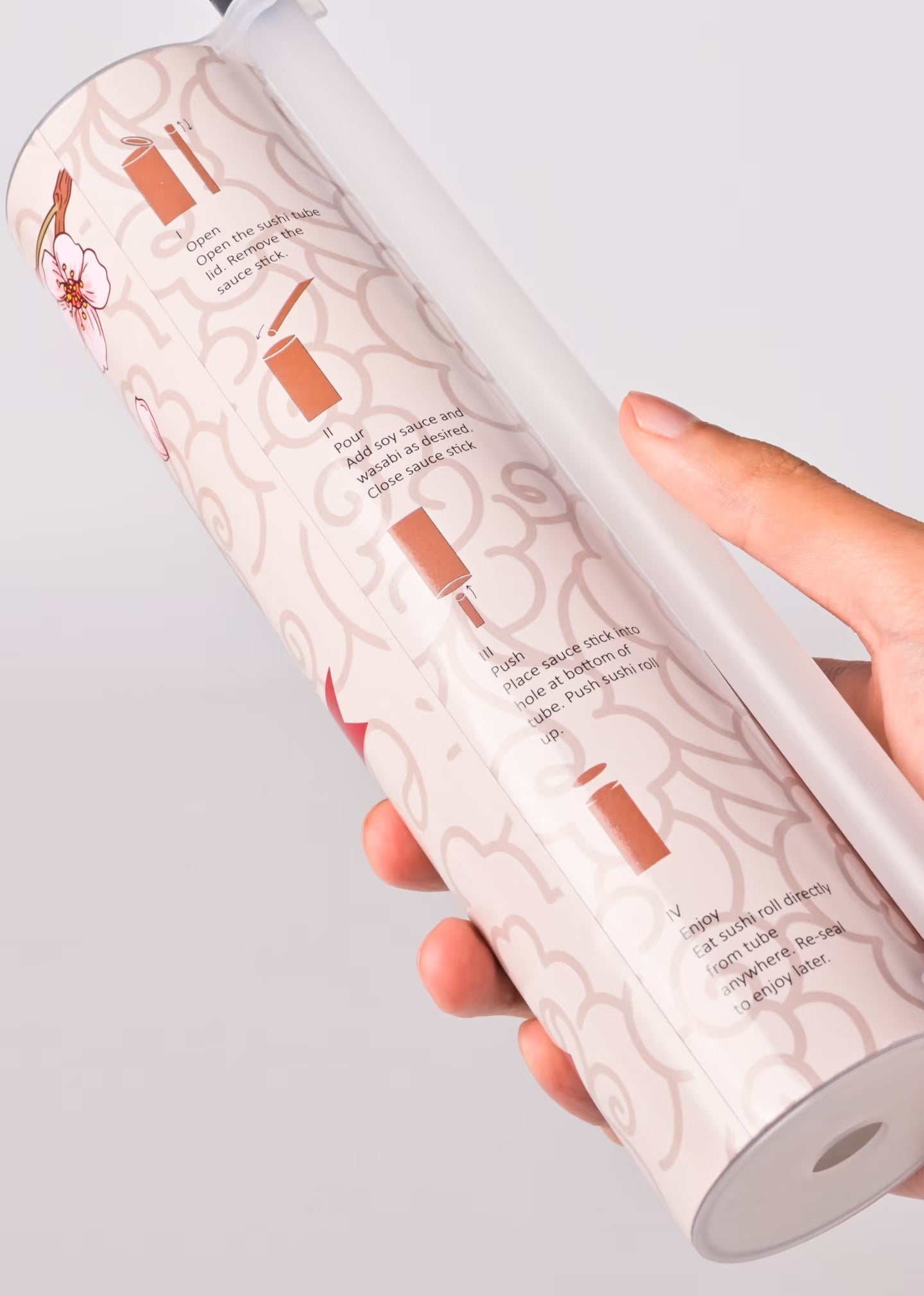 Ganfaner Sustainable Sushi Push Pop Tube
