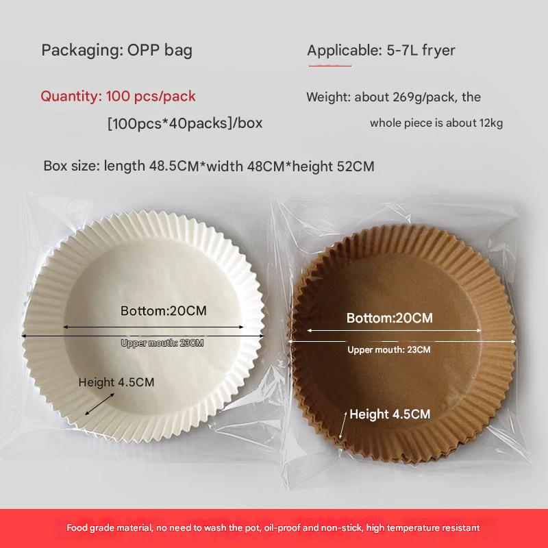 Air fryer paper Square edible silicone paper oven barbecue baking paper blotting paper disposable air fryer paper plate