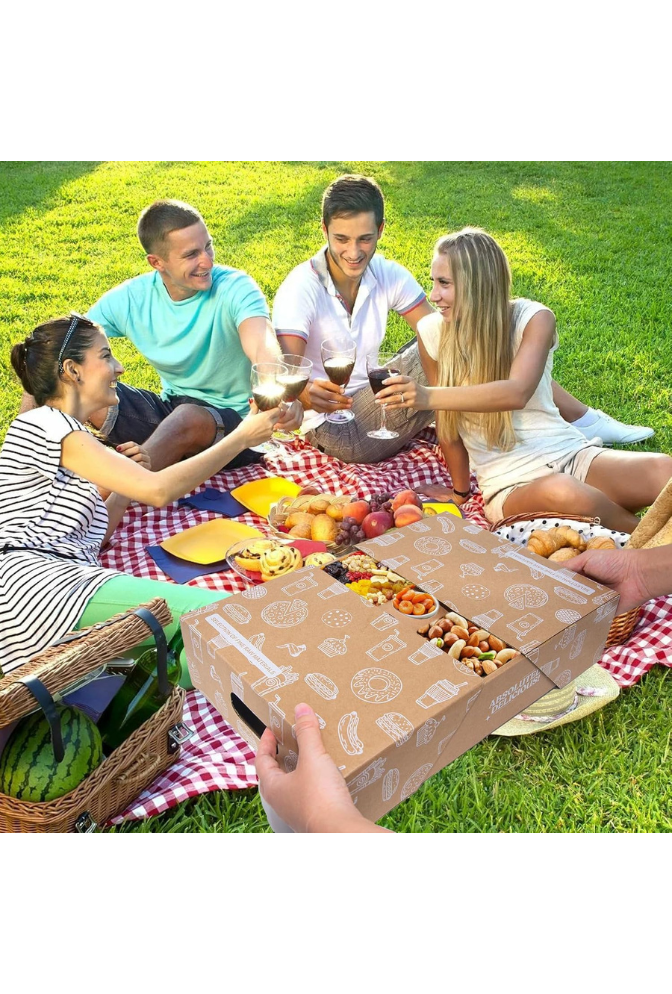 Ganfaner 10-Pack Grease-Proof Pastry Takeout Boxes with Lids