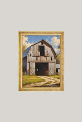 Rustic Charm: Old Barn Canvas Wall Art