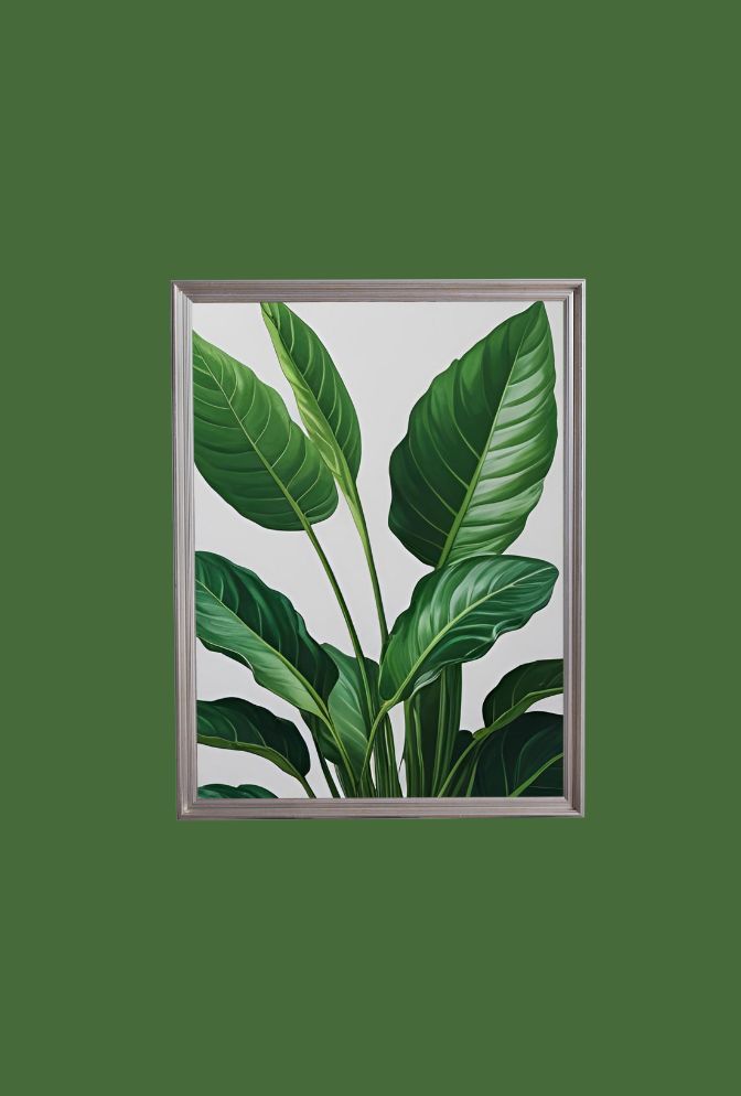 Verdant Vibes: Bring Nature Indoors with Green Plant Canvas Art