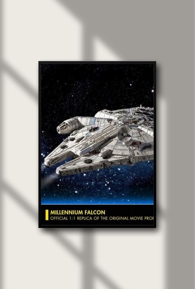 Millennium Falcon Canvas Art - Star Wars Rebel Ship Decor