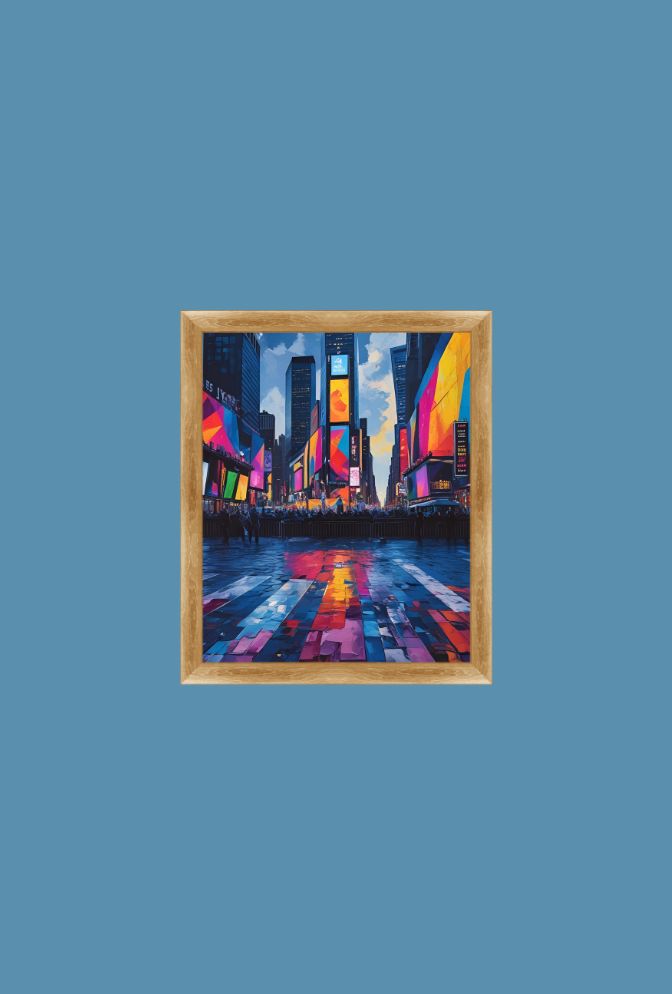 "Times Square Canvas Wall Art: Capture the City's Energy"