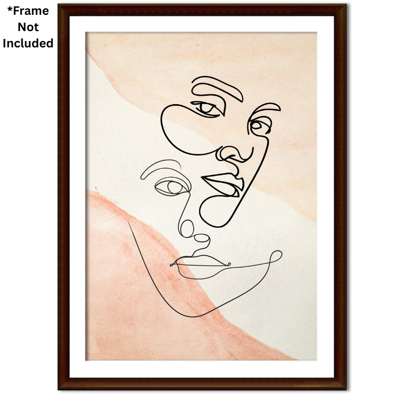 Minimalist Line Art Poster Minimalist Bedroom Art, Line Art Poster, Simple Wall Decoration