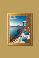 Santorini Sunset: Bring Greek Island Beauty to Your Walls