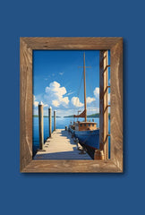 Harbor View: Dockside Canvas Art